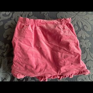 Lilly Pulitzer corduroy reversible print skirt pink leopard print 🌴 girls 6